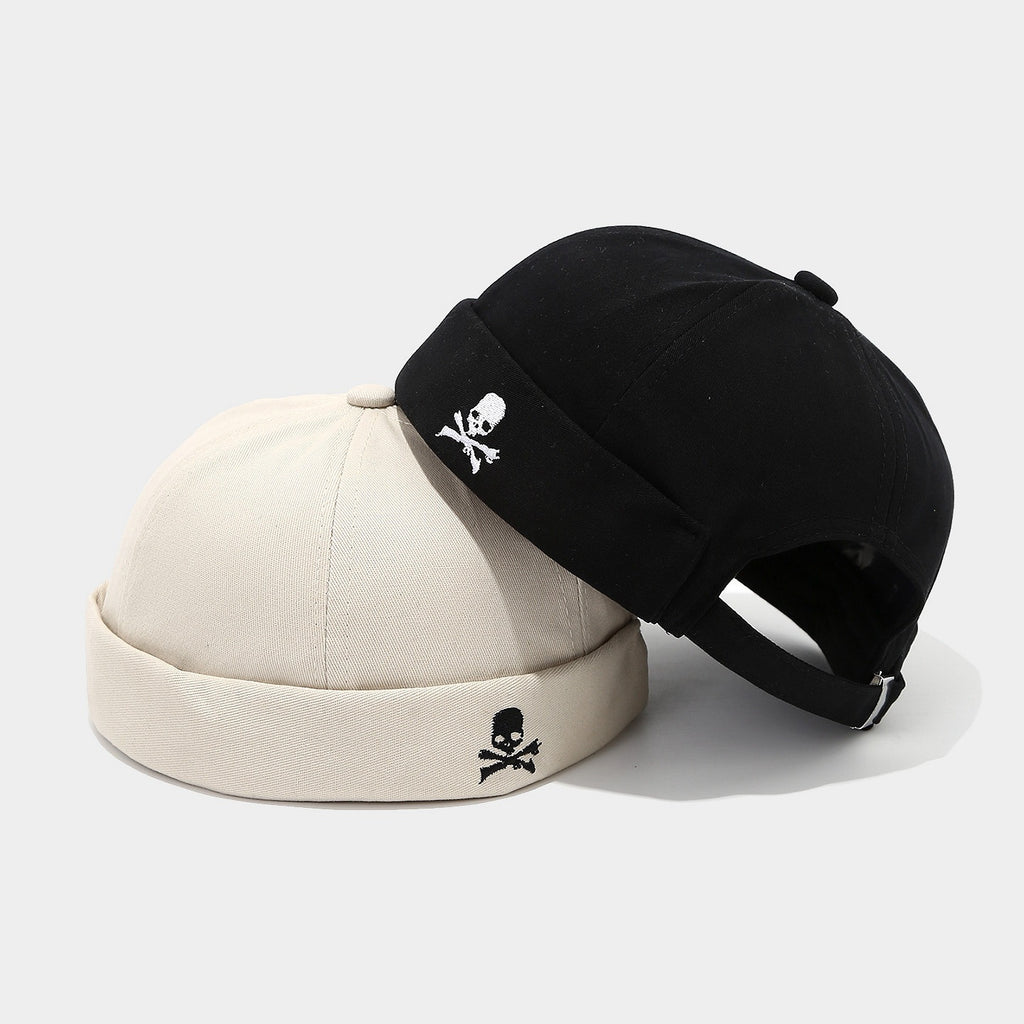 Embroidered Skull Pirate Flag Dad Hat, Washed Cotton Unisex Casual Cap, Adjustable Snapback for Mens Gifts, Animals-Themed Fashion Accessory Baseball Hat Classic Trucker Hat