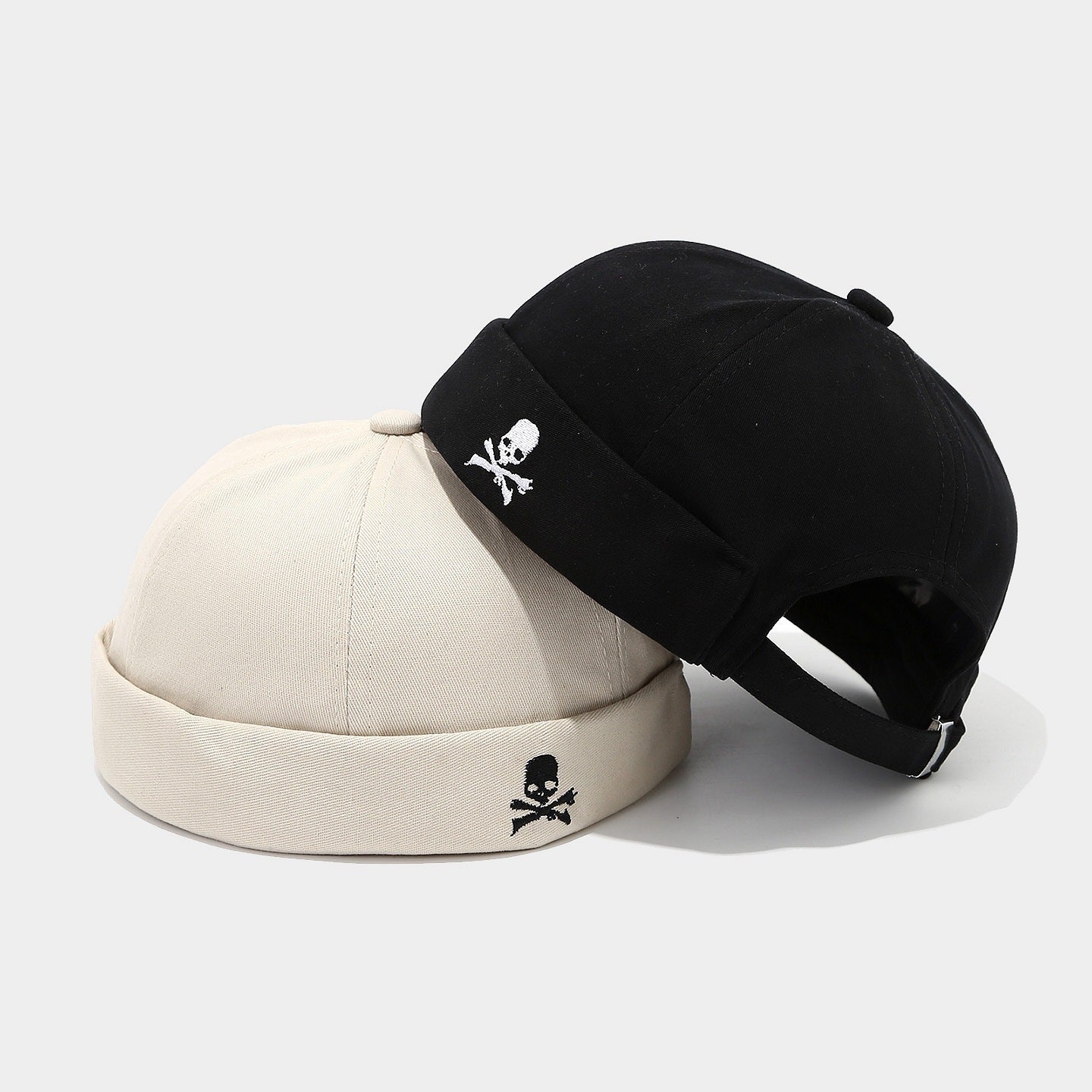 Embroidered Skull Pirate Flag Dad Hat, Washed Cotton Unisex Casual Cap, Adjustable Snapback for Mens Gifts, Animals-Themed Fashion Accessory Baseball Hat Classic Trucker Hat