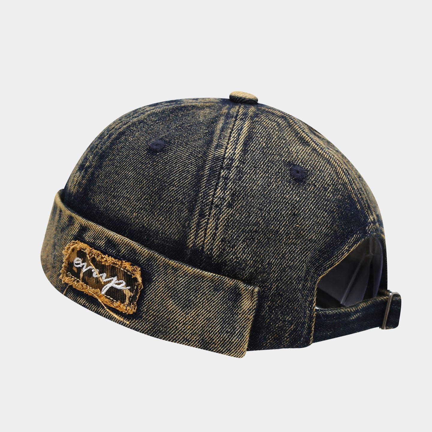 Men's Vintage Rimless Knitted Sailor Hat - Premium Washed Cotton, All-Day Comfort, Denim-Infused Radiant Glamour, Male Worker Skull Hat