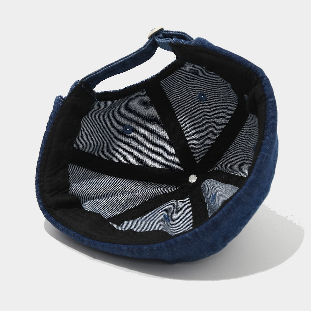 Men's Brimless Docker Cap with Curling Cuffs & Skeleton Design Navy Country-Style Cloth Adjustable Accessory for Sleeping & Various Occasions One Size Fits All with Wider Sweatband
