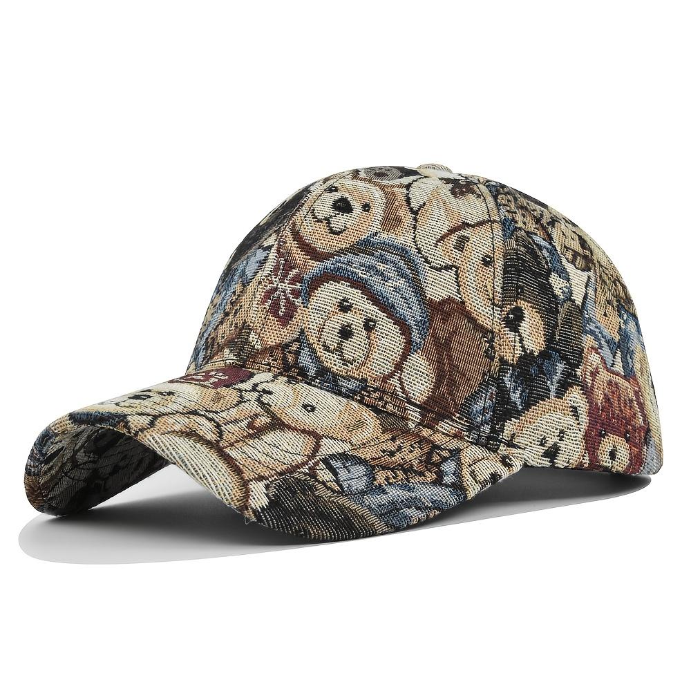 Retro Bear Woven Hat: Y2K millennium trend is back—put it on and you’ll be a street focal point! Y2K #Retro Outfit #Street Style #OOTD