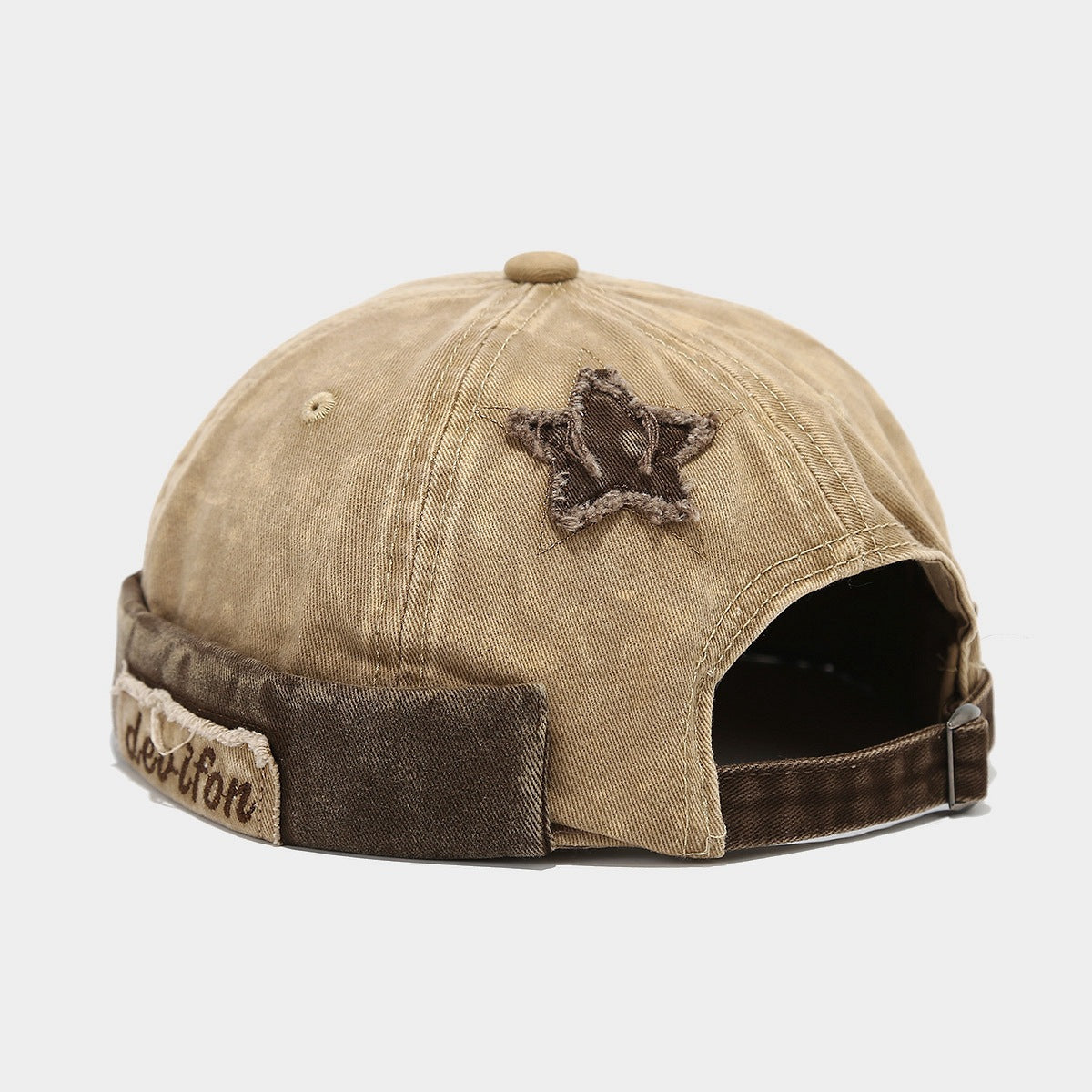 Men's Embroidered Hat - Adjustable Cotton Geometric Skull Cap, Sunproof Handcrafted Funny Clothes Accessory, for Casual Travel, Hiphop Dance, Fits Various Head Sizes (Spring & Autumn), Men's Accessories
