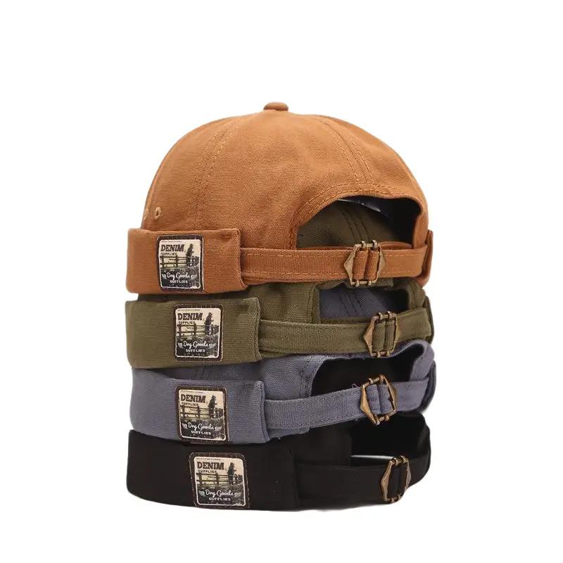 Faringoto Unisex Brimless Visor-Less Sailor Skull Cap Viral Trucker Green Stackable Beanie for Men & Women Casual Headwear 56-58cm
