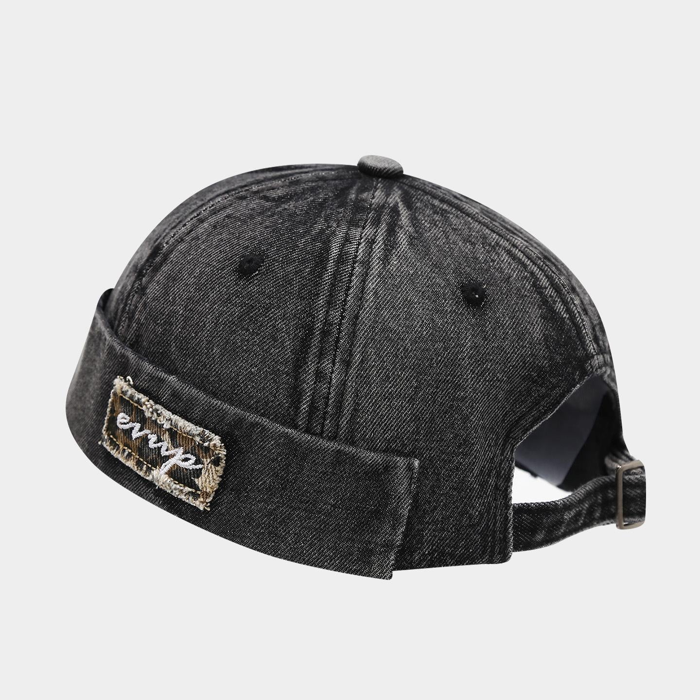 Men's Vintage Rimless Knitted Sailor Hat - Premium Washed Cotton, All-Day Comfort, Denim-Infused Radiant Glamour, Male Worker Skull Hat