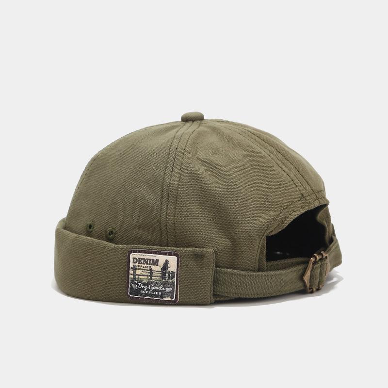 Faringoto Unisex Brimless Visor-Less Sailor Skull Cap Viral Trucker Green Stackable Beanie for Men & Women Casual Headwear 56-58cm