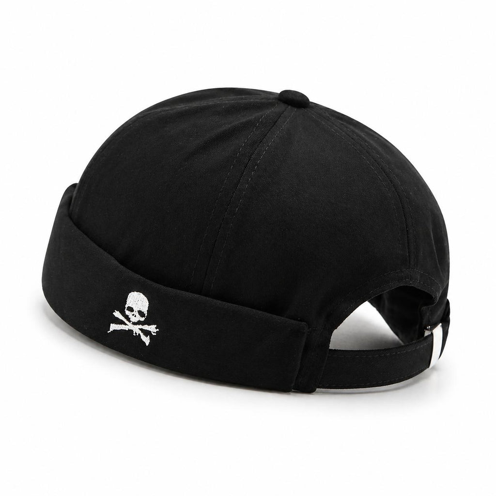 Embroidered Skull Pirate Flag Dad Hat, Washed Cotton Unisex Casual Cap, Adjustable Snapback for Mens Gifts, Animals-Themed Fashion Accessory Baseball Hat Classic Trucker Hat