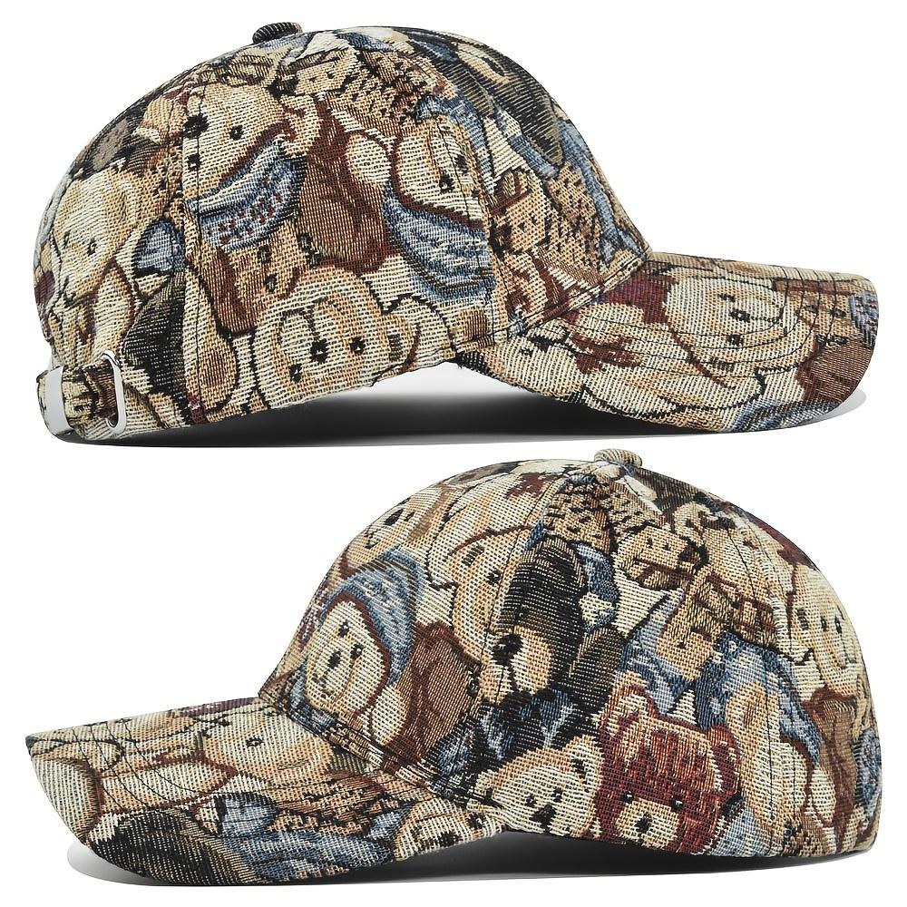 Retro Bear Woven Hat: Y2K millennium trend is back—put it on and you’ll be a street focal point! Y2K #Retro Outfit #Street Style #OOTD